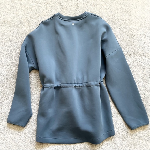 SWEATY BETTY London Scuba Grace Sweater Size Small Minimalist Contemporary Chic - Picture 3 of 10